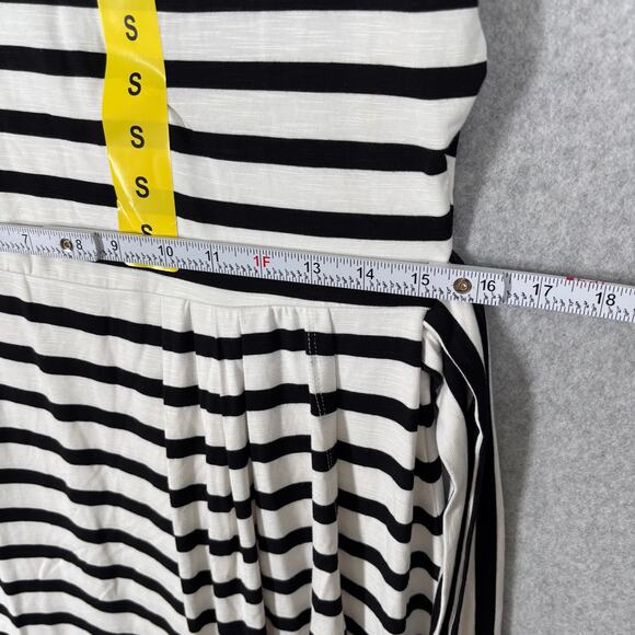 Chaps Dress Small Black Knee T Shirt Tie Belt Wrap Stretch Basic Comfort Casual - Picture 9 of 16